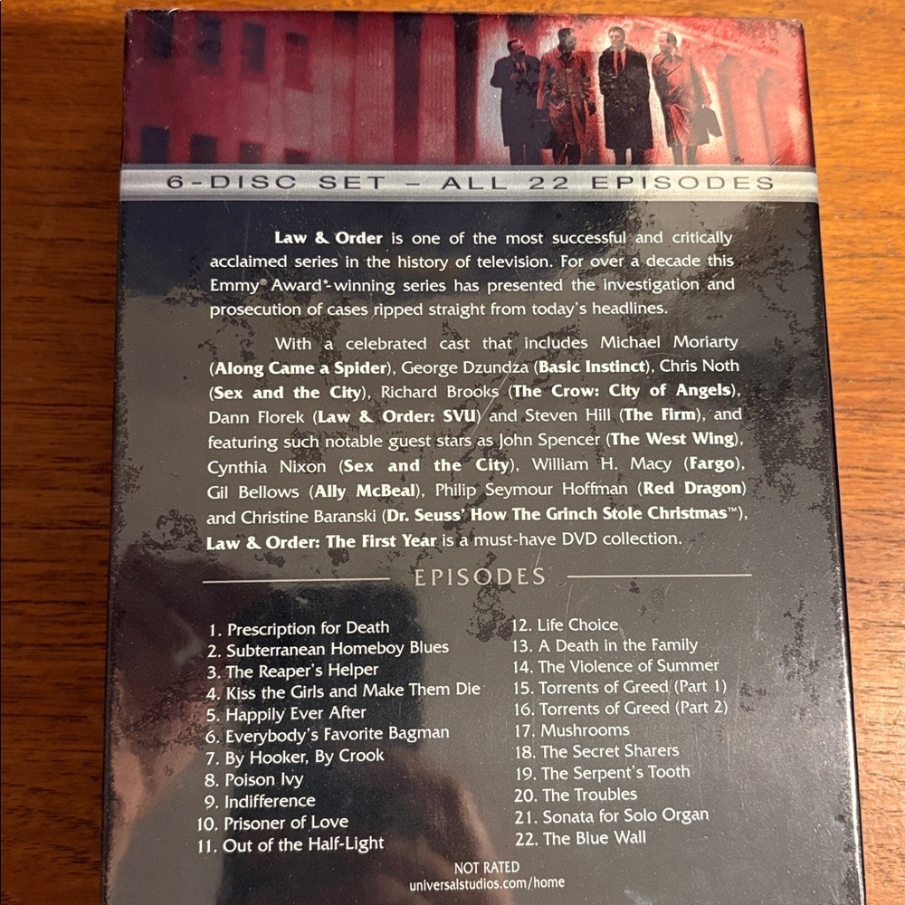 2002 Law & Order The First Year DVD Collection 22 Episode Box Set 6 Discs Sealed - Picture 16 of 17